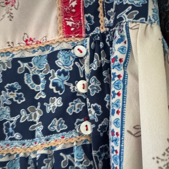 Anthropologie Seen Worn Kept Pamela Peasant Blouse Cottagecore Boho - Picture 13 of 14